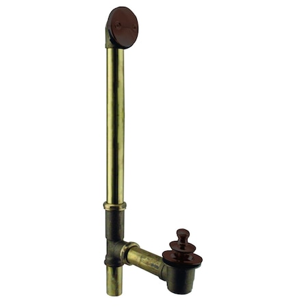 Westbrass Pull & Drain Bath Waste, 22" Make-Up, 17 Ga. Tubing in Oil Rubbed Bronze D3264-12 (7971817-12)